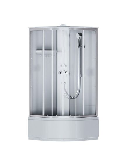 Купить W94C-401A-090MT X-Joy Deep кабина душевая  90x90, 1/4 круга,  профиль мат.хром, стекло прозрачное (w94c-401a-090mt) по цене 53490 руб., в Санкт-Петебруге в интернет магазине 100-Систем, а также дургие товары AM.PM из раздела Душевые кабины и Душевые кабины и ограждения