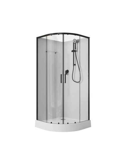 Купить Душевая кабина Aquanet Passion EVO R black 90x90 набор 1 (00267256) по цене 54380 руб., в Санкт-Петебруге в интернет магазине 100-Систем, а также дургие товары AQUANET из раздела Душевые кабины и Душевые кабины и ограждения