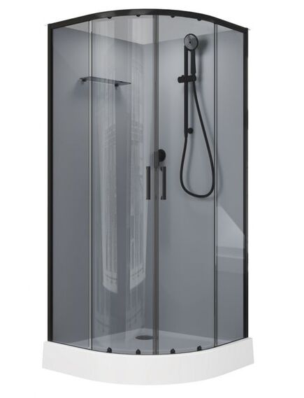 Купить Душевая кабина Aquanet Passion EVO R black 90x90 набор 3 (00267258) по цене 54930 руб., в Санкт-Петебруге в интернет магазине 100-Систем, а также дургие товары AQUANET из раздела Душевые кабины и Душевые кабины и ограждения