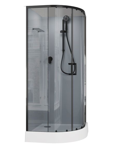 Купить Душевая кабина Aquanet Passion EVO R black 90x90 набор 3 (00267258) по цене 54930 руб., в Санкт-Петебруге в интернет магазине 100-Систем, а также дургие товары AQUANET из раздела Душевые кабины и Душевые кабины и ограждения