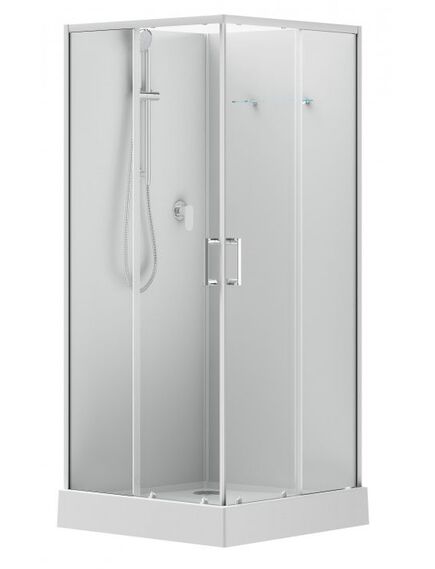 Купить Душевая кабина Aquanet Passion EVO S Квадрат White 90x90, набор (00281963) по цене 55020 руб., в Санкт-Петебруге в интернет магазине 100-Систем, а также дургие товары AQUANET из раздела Душевые кабины и Душевые кабины и ограждения