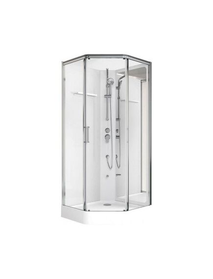 Купить Душевая кабина Aquanet Passion P 2.0 90x90, прозрачное стекло (00263870) по цене 66410 руб., в Санкт-Петебруге в интернет магазине 100-Систем, а также дургие товары AQUANET из раздела Душевые кабины и Душевые кабины и ограждения