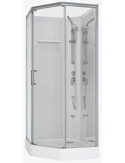 Купить Душевая кабина Aquanet Passion P 2.0 90x90, прозрачное стекло (00263870) по цене 66410 руб., в Санкт-Петебруге в интернет магазине 100-Систем, а также дургие товары AQUANET из раздела Душевые кабины и Душевые кабины и ограждения