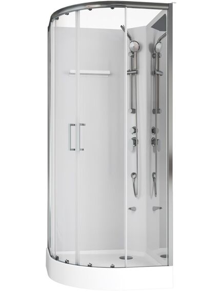 Купить Душевая кабина Aquanet Passion R 2.0 90x90, прозрачное стекло (00263868) по цене 66410 руб., в Санкт-Петебруге в интернет магазине 100-Систем, а также дургие товары AQUANET из раздела Душевые кабины и Душевые кабины и ограждения