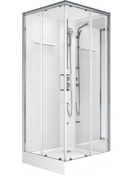 Купить Душевая кабина Aquanet Passion S 2.0 90x90, прозрачное стекло (00263869) по цене 66410 руб., в Санкт-Петебруге в интернет магазине 100-Систем, а также дургие товары AQUANET из раздела Душевые кабины и Душевые кабины и ограждения