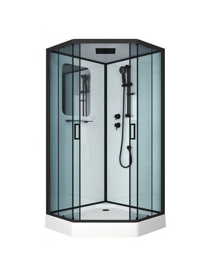 Купить Душевая кабина Niagara Premium NG-6902-01D BLACK (ng-6902-01d black) по цене 72500 руб., в Санкт-Петебруге в интернет магазине 100-Систем, а также дургие товары  из раздела Душевые кабины и Душевые кабины и ограждения