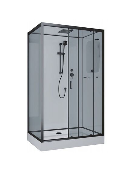 Купить Душевая кабина Niagara Premium NG-6912-01QR BLACK (ng-6912-01qr black) по цене 79300 руб., в Санкт-Петебруге в интернет магазине 100-Систем, а также дургие товары  из раздела Душевые кабины и Душевые кабины и ограждения