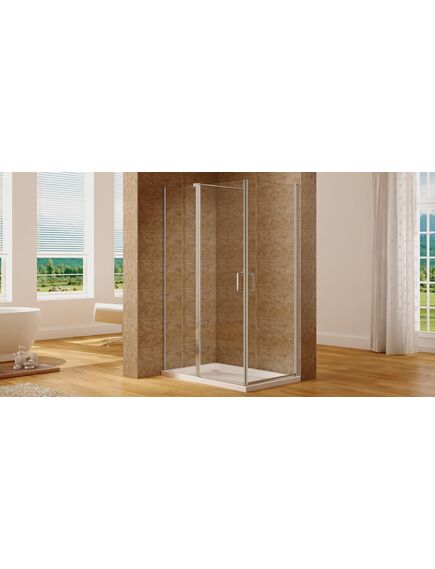 Купить Душевой уголок Aquanet Cinetic 120х90,прозрачное стекло (AE12-N-120H190U-CT + AE12-N-90H190U-CT) (254238) по цене 45520 руб., в Санкт-Петебруге в интернет магазине 100-Систем, а также дургие товары AQUANET из раздела Душевые ограждения и Душевые кабины и ограждения