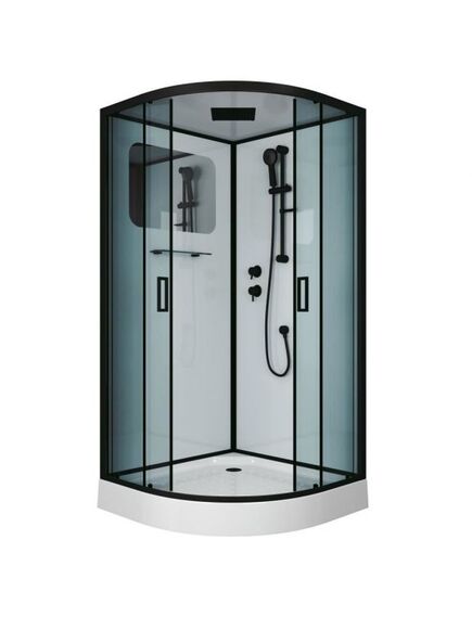 Купить Душевая кабина Niagara Premium NG-6902-01 BLACK (ng-6902-01 black) по цене 73500 руб., в Санкт-Петебруге в интернет магазине 100-Систем, а также дургие товары  из раздела Душевые кабины и Душевые кабины и ограждения