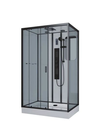 Купить Душевая кабина Niagara Premium NG-6912-01GQL BLACK (ng-6912-01gql black) по цене 85300 руб., в Санкт-Петебруге в интернет магазине 100-Систем, а также дургие товары  из раздела Душевые кабины и Душевые кабины и ограждения