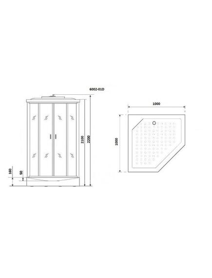 Купить Душевая кабина Niagara Premium NG-6002-01D (ng-6002-01d) по цене 74100 руб., в Санкт-Петебруге в интернет магазине 100-Систем, а также дургие товары  из раздела Душевые кабины и Душевые кабины и ограждения