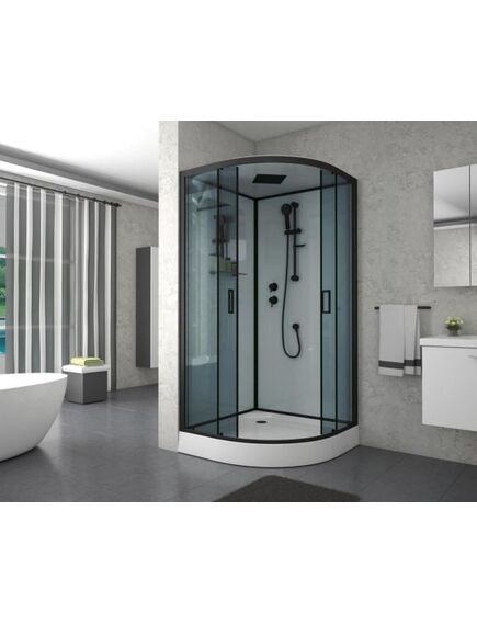Купить Душевая кабина Niagara Premium NG-6902-01 BLACK (ng-6902-01 black) по цене 73500 руб., в Санкт-Петебруге в интернет магазине 100-Систем, а также дургие товары  из раздела Душевые кабины и Душевые кабины и ограждения