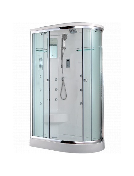 Купить Душевая кабина Timo Lux 120x85 T-7702L с гидромассажем (t-7702 l) по цене 196400 руб., в Санкт-Петебруге в интернет магазине 100-Систем, а также дургие товары TIMO из раздела Душевые кабины и Душевые кабины и ограждения