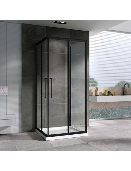 Купить Душевой уголок ABBER Schwarzer Diamant AG02080BH-S80B (ag02080bh-s80b) по цене 46410 руб., в Санкт-Петебруге в интернет магазине 100-Систем, а также дургие товары ABBER из раздела Душевые ограждения и Душевые кабины и ограждения