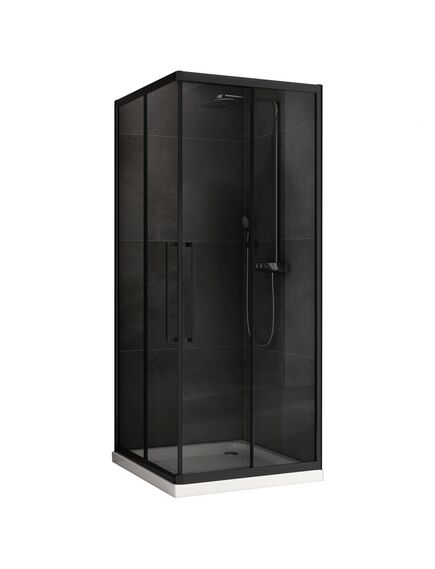 Купить Душевой уголок ABBER Schwarzer Diamant AG02100BDTH (ag02100bdth) по цене 38420 руб., в Санкт-Петебруге в интернет магазине 100-Систем, а также дургие товары ABBER из раздела Душевые ограждения и Душевые кабины и ограждения