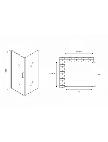Купить Душевой уголок ABBER Sonnenstrand AG04060-S70 (ag04060-s70) по цене 33320 руб., в Санкт-Петебруге в интернет магазине 100-Систем, а также дургие товары ABBER из раздела Душевые ограждения и Душевые кабины и ограждения
