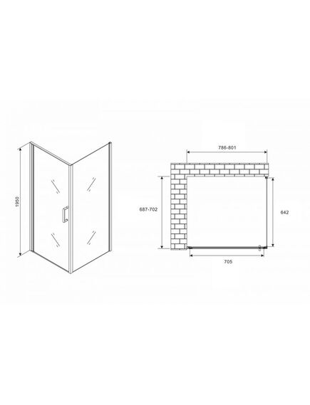 Купить Душевой уголок ABBER Sonnenstrand AG04080B-S70B (ag04080b-s70b) по цене 35700 руб., в Санкт-Петебруге в интернет магазине 100-Систем, а также дургие товары ABBER из раздела Душевые ограждения и Душевые кабины и ограждения