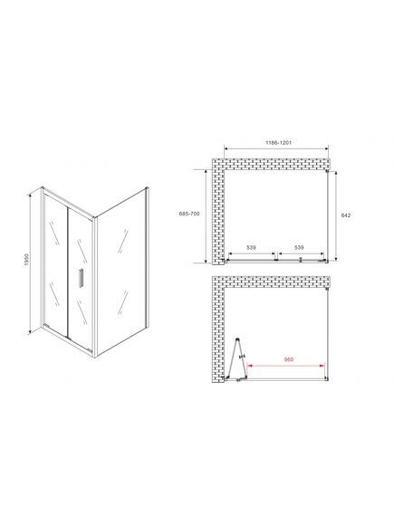 Купить Душевой уголок ABBER Sonnenstrand AG07120B-S70B (ag07120b-s70b) по цене 46410 руб., в Санкт-Петебруге в интернет магазине 100-Систем, а также дургие товары ABBER из раздела Душевые ограждения и Душевые кабины и ограждения
