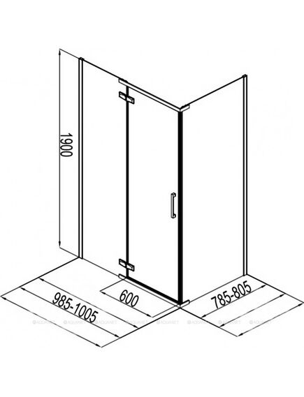 Купить Душевой уголок Aquanet Logic RC1000 AE32-S-100x80U-CT 1000x800, прозрачное стекло (ae32-s-100x80u-ct) по цене 41730 руб., в Санкт-Петебруге в интернет магазине 100-Систем, а также дургие товары AQUANET из раздела Душевые ограждения и Душевые кабины и ограждения