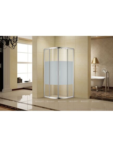 Купить Душевой уголок Aquanet Practic AE10-Q-90x90U-CP 900x900, прозрачное, матовое стекло (ae10-q-90x90u-cp) по цене 37940 руб., в Санкт-Петебруге в интернет магазине 100-Систем, а также дургие товары AQUANET из раздела Душевые ограждения и Душевые кабины и ограждения