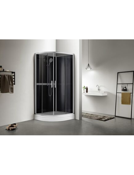 Купить Душевое ограждение AZARIO DENVER 900х900х2000 серое стекло 4 мм. Easy Clean (az-n10812 900 grey) по цене 47850 руб., в Санкт-Петебруге в интернет магазине 100-Систем, а также дургие товары Azario из раздела Душевые ограждения и Душевые кабины и ограждения