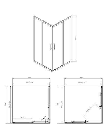 Купить Душевой уголок Azario Seattle 100х100 AZ-131 S A 100*100*195  (az-131 s a 100*100*195) по цене 38728.5 руб., в Санкт-Петебруге в интернет магазине 100-Систем, а также дургие товары Azario из раздела Душевые ограждения и Душевые кабины и ограждения