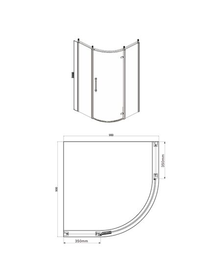 Купить Душевое ограждение Azario ONTARIO 900х900х2000 L (az-nbb2231-l) по цене 56250 руб., в Санкт-Петебруге в интернет магазине 100-Систем, а также дургие товары Azario из раздела Душевые ограждения и Душевые кабины и ограждения