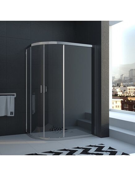 Купить Душевой угл Veconi Rovigo 100 x90 x185  RV03-10090A-01-19C1 (rv03-10090a-01-19c1) по цене 33567 руб., в Санкт-Петебруге в интернет магазине 100-Систем, а также дургие товары Veconi из раздела Душевые ограждения и Душевые кабины и ограждения