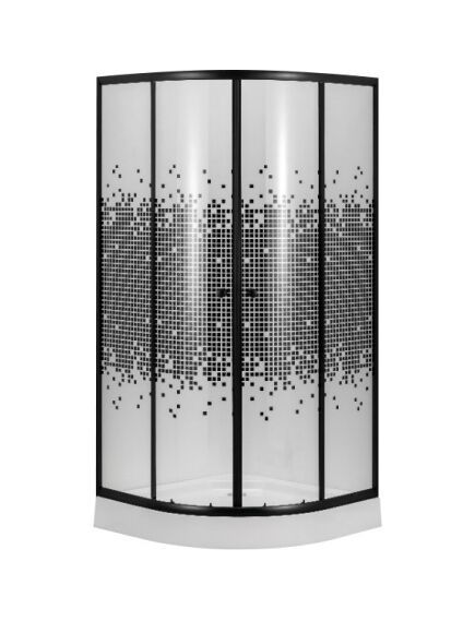 Купить Душевой уголок Niagara NG-007-14 BLACK (ng-007-14 black) по цене 16500 руб., в Санкт-Петебруге в интернет магазине 100-Систем, а также дургие товары  из раздела Душевые ограждения и Душевые кабины и ограждения