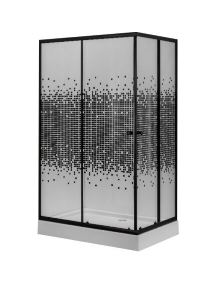 Купить Душевой уголок Niagara NG-012-14Q BLACK (ng-012-14q black) по цене 18900 руб., в Санкт-Петебруге в интернет магазине 100-Систем, а также дургие товары  из раздела Душевые ограждения и Душевые кабины и ограждения