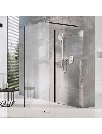 Купить Душевой уголок Ravak Walk-In Corner GW1CD4300Z1 110х80 см, transparent, черный (gw1cd4300z1) по цене 83490 руб., в Санкт-Петебруге в интернет магазине 100-Систем, а также дургие товары RAVAK из раздела Душевые ограждения и Душевые кабины и ограждения