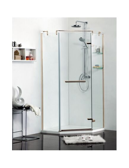 Купить Душевой уголок Azario Montreal 100х100 AZ-NWG3231 1000 R GOLD правый (az-nwg3231 1000 r gold) по цене 46800 руб., в Санкт-Петебруге в интернет магазине 100-Систем, а также дургие товары Azario из раздела Душевые ограждения и Душевые кабины и ограждения