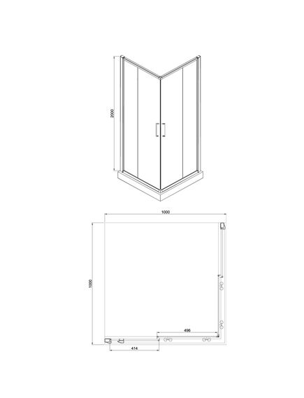 Купить Душевой уголок Azario Greenwood 100х100 AZ-NNE1142 1000 (az-nne1142 1000) по цене 27600 руб., в Санкт-Петебруге в интернет магазине 100-Систем, а также дургие товары Azario из раздела Душевые ограждения и Душевые кабины и ограждения
