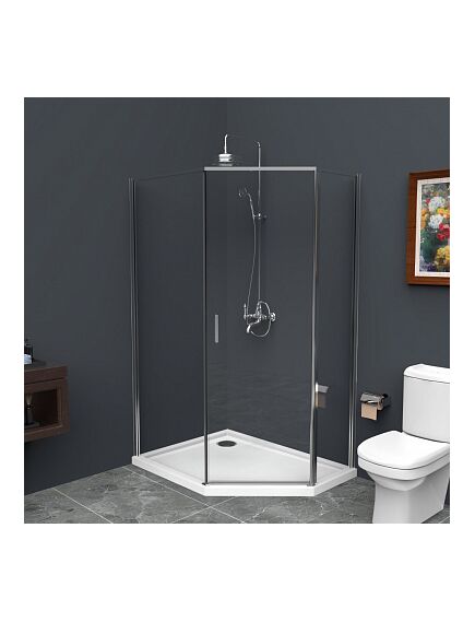 Купить Душевой уголок BelBagno UNO-195-PH-1-100/80-C-Cr (uno-195-ph-1-100/80-c-cr) по цене 34900 руб., в Санкт-Петебруге в интернет магазине 100-Систем, а также дургие товары BelBagno из раздела Душевые ограждения и Душевые кабины и ограждения