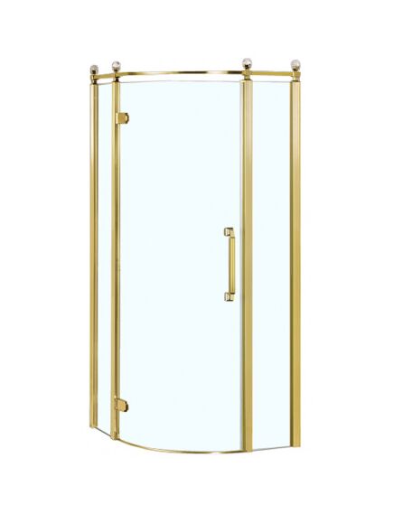 Купить Душевой уголок Azario Ontario 90х90 AZ-NBB2231-L 900 GOLD левый (az-nbb2231-l 900 gold) по цене 56250 руб., в Санкт-Петебруге в интернет магазине 100-Систем, а также дургие товары Azario из раздела Душевые ограждения и Душевые кабины и ограждения