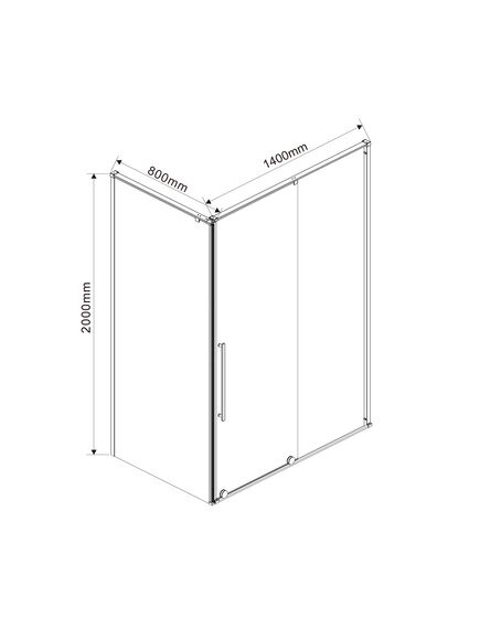 Купить Душевой уголок Arno VSR-1A8014CL, 1400*800, хром, стекло прозрачное, , шт (vsr-1a8014cl) по цене 51927 руб., в Санкт-Петебруге в интернет магазине 100-Систем, а также дургие товары Vincea из раздела Душевые ограждения и Душевые кабины и ограждения