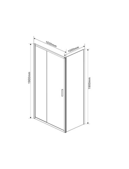 Купить Душевой уголок Garda VSR-1G1015CH, 1500*1000, хром, стекло шиншилла, , шт (vsr-1g1015ch) по цене 50046 руб., в Санкт-Петебруге в интернет магазине 100-Систем, а также дургие товары Vincea из раздела Душевые ограждения и Душевые кабины и ограждения