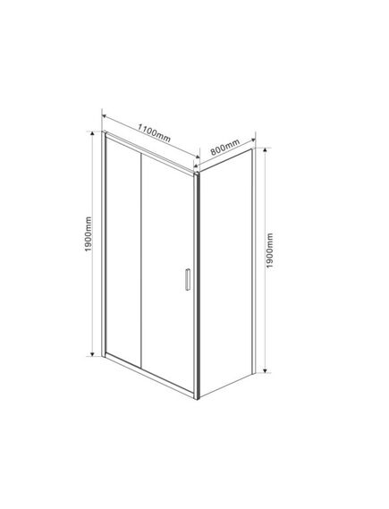 Купить Душевой уголок Garda VSR-1G8011CH, 1100*800, хром, стекло шиншилла, , шт (vsr-1g8011ch) по цене 41363 руб., в Санкт-Петебруге в интернет магазине 100-Систем, а также дургие товары Vincea из раздела Душевые ограждения и Душевые кабины и ограждения