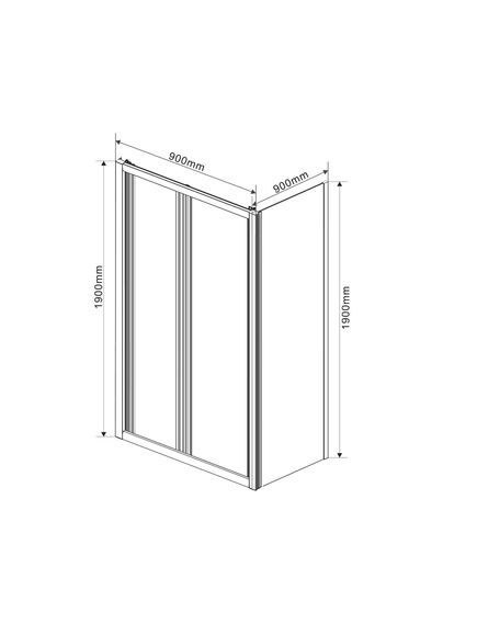 Купить Душевой уголок Garda VSR-1G9090CH, 900*900, хром, стекло шиншилла, , шт (vsr-1g9090ch) по цене 47243.5 руб., в Санкт-Петебруге в интернет магазине 100-Систем, а также дургие товары Vincea из раздела Душевые ограждения и Душевые кабины и ограждения
