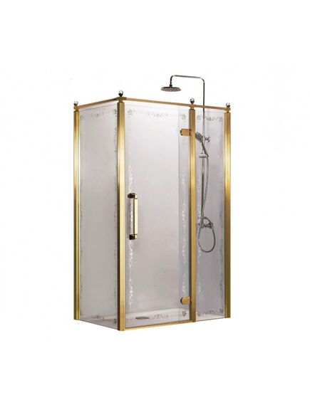 Купить Душевой уголок Azario Ontario 120х90 AZ-NBB1231-R 900 GOLD правый (az-nbb1231-r 900 gold) по цене 72600 руб., в Санкт-Петебруге в интернет магазине 100-Систем, а также дургие товары Azario из раздела Душевые ограждения и Душевые кабины и ограждения