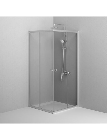 Купить W87G-403-9090-MT Sunny душ огражд квадратн, раздвижн двери 90x90 серебро,стекло прозрачн (w87g-403-9090-mt) по цене 27190 руб., в Санкт-Петебруге в интернет магазине 100-Систем, а также дургие товары AM.PM из раздела Душевые ограждения и Душевые кабины и ограждения
