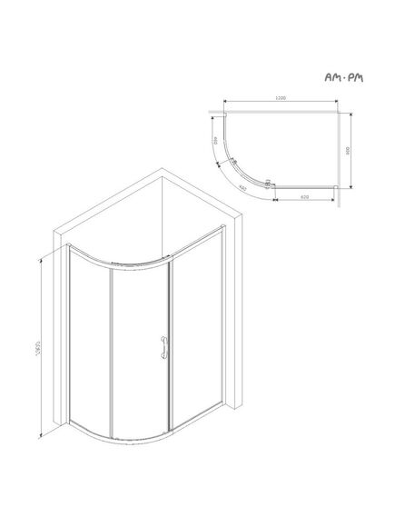 Купить W83UG-302U120CG Like Solo Slide 120 Душ. ограждение Like 120x80, стекло тонированное, проф хром глян (w83ug-302u120cg) по цене 59990 руб., в Санкт-Петебруге в интернет магазине 100-Систем, а также дургие товары AM.PM из раздела Душевые ограждения и Душевые кабины и ограждения