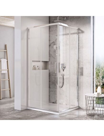 Купить Душевой уголок Ravak Blix Slim BLSRV2 X1LM70C00Z1 90х90 см, transparent, хром (x1lm70c00z1) по цене 74250 руб., в Санкт-Петебруге в интернет магазине 100-Систем, а также дургие товары RAVAK из раздела Душевые ограждения и Душевые кабины и ограждения