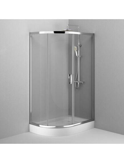 Купить W83G-302U120CT Like Solo Slide 120 Душ. ограждение Like 120x80, стекло прозрачное, проф хром глянц,  (w83g-302u120ct) по цене 57490 руб., в Санкт-Петебруге в интернет магазине 100-Систем, а также дургие товары AM.PM из раздела Душевые ограждения и Душевые кабины и ограждения