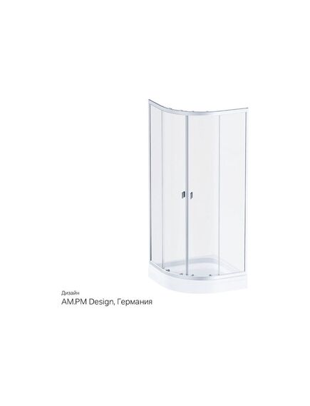 Купить W88G-205-080MT64 X-Joy Twin Slide,  Душевое ограждение без  поддона, 80x80, профиль мат хром (w88g-205-080mt64) по цене 33290 руб., в Санкт-Петебруге в интернет магазине 100-Систем, а также дургие товары AM.PM из раздела Душевые ограждения и Душевые кабины и ограждения