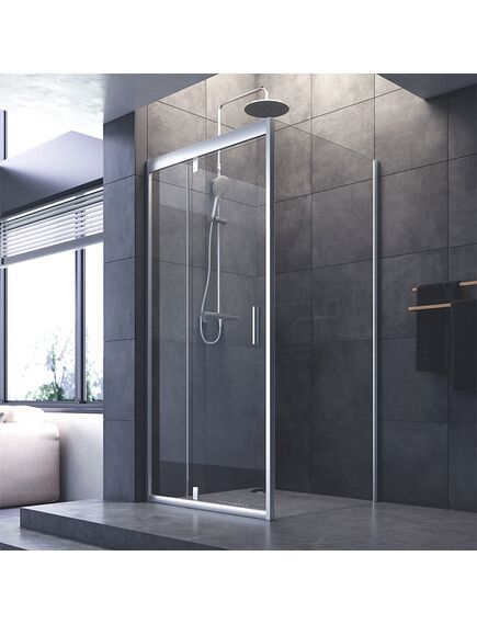 Купить W90G-404-090MT Душевое ограждение Gem Sqare Pivot 90x90 стекло прозрачное, профиль матовый хром, без (w90g-404-090mt) по цене 51590 руб., в Санкт-Петебруге в интернет магазине 100-Систем, а также дургие товары AM.PM из раздела Душевые ограждения и Душевые кабины и ограждения