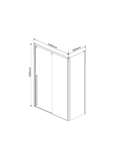 Купить Душевой уголок Lugano VSR-1L8015CLB-1, 1500*800, черный, стекло прозрачное, , шт (vsr-1l8015clb-1) по цене 68267 руб., в Санкт-Петебруге в интернет магазине 100-Систем, а также дургие товары Vincea из раздела Душевые ограждения и Душевые кабины и ограждения