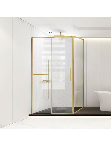 Купить Душевой уголок Slim Soft VSR-1SS9012CLG, 1200*900, брашированное золото, стекло прозрачное, , шт (vsr-1ss9012clg) по цене 54995.5 руб., в Санкт-Петебруге в интернет магазине 100-Систем, а также дургие товары Vincea из раздела Душевые ограждения и Душевые кабины и ограждения