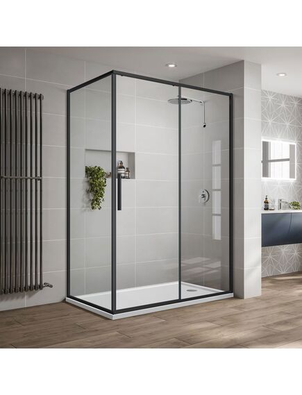 Купить Душевой уголок Slim-U VSR-2SU9012CLB, 1200*900, м.черный, стекло прозрачное, , шт (vsr-2su9012clb) по цене 34932 руб., в Санкт-Петебруге в интернет магазине 100-Систем, а также дургие товары Vincea из раздела Душевые ограждения и Душевые кабины и ограждения