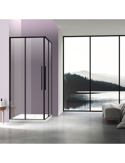 Купить Душевой уголок Slim-N VSS-4SN8010CLB, 1000*800, черный, стекло прозрачное, , шт (vss-4sn8010clb) по цене 32214.5 руб., в Санкт-Петебруге в интернет магазине 100-Систем, а также дургие товары Vincea из раздела Душевые ограждения и Душевые кабины и ограждения